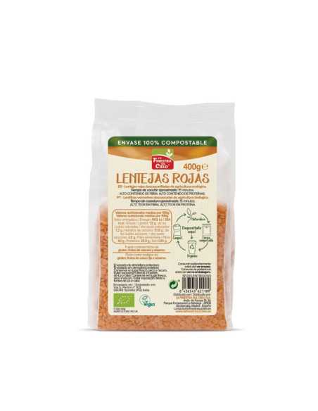 Lentejas rojas peladas bio 400g La Finestra Lentejas rojas peladas bio 400g La Finestra